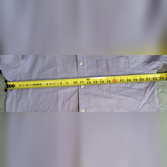 Boden Mens Purple Striped Button Down Cotton Shirt Medium - Picture 6 of 8